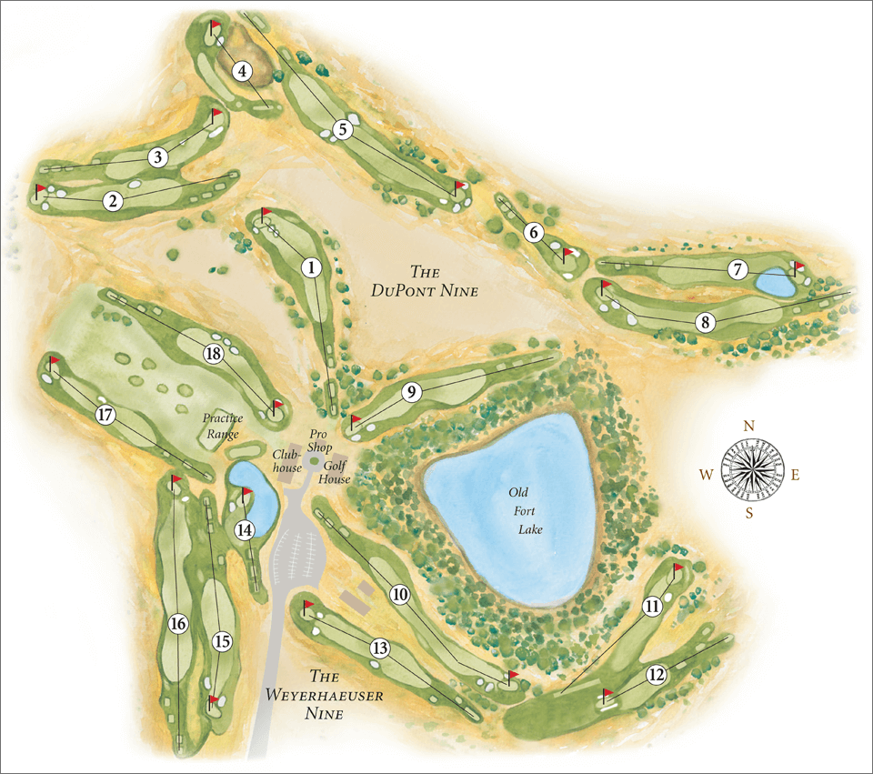 The Home Course map
